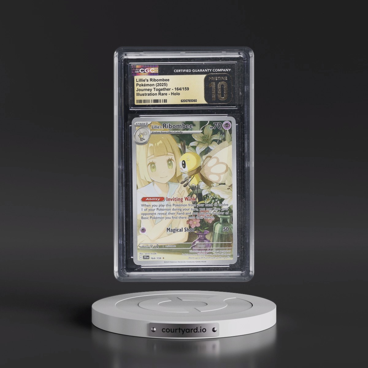 2024 Journey Together - JTG EN Lillie's Ribombee - Illustration Rare Holo #164/159 CGC 10
