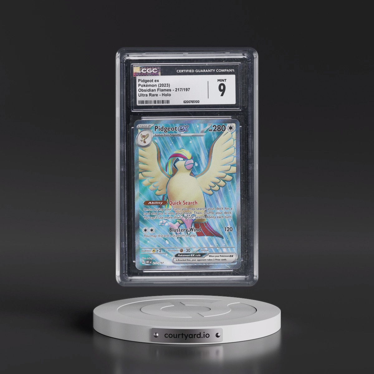 2023 Obsidian Flames - OBF EN #217/197 Pidgeot ex - Ultra Rare Holo (CGC 9 MINT)