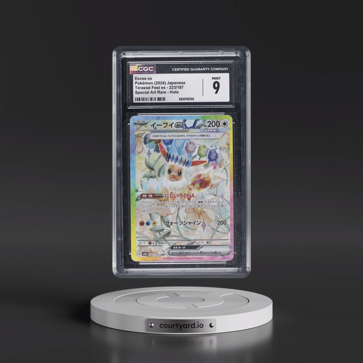 2024 High Class Pack: Terastal Fest ex - sv8a #223/187 Eevee ex - Special Art Rare Holo (CGC 9 MINT)