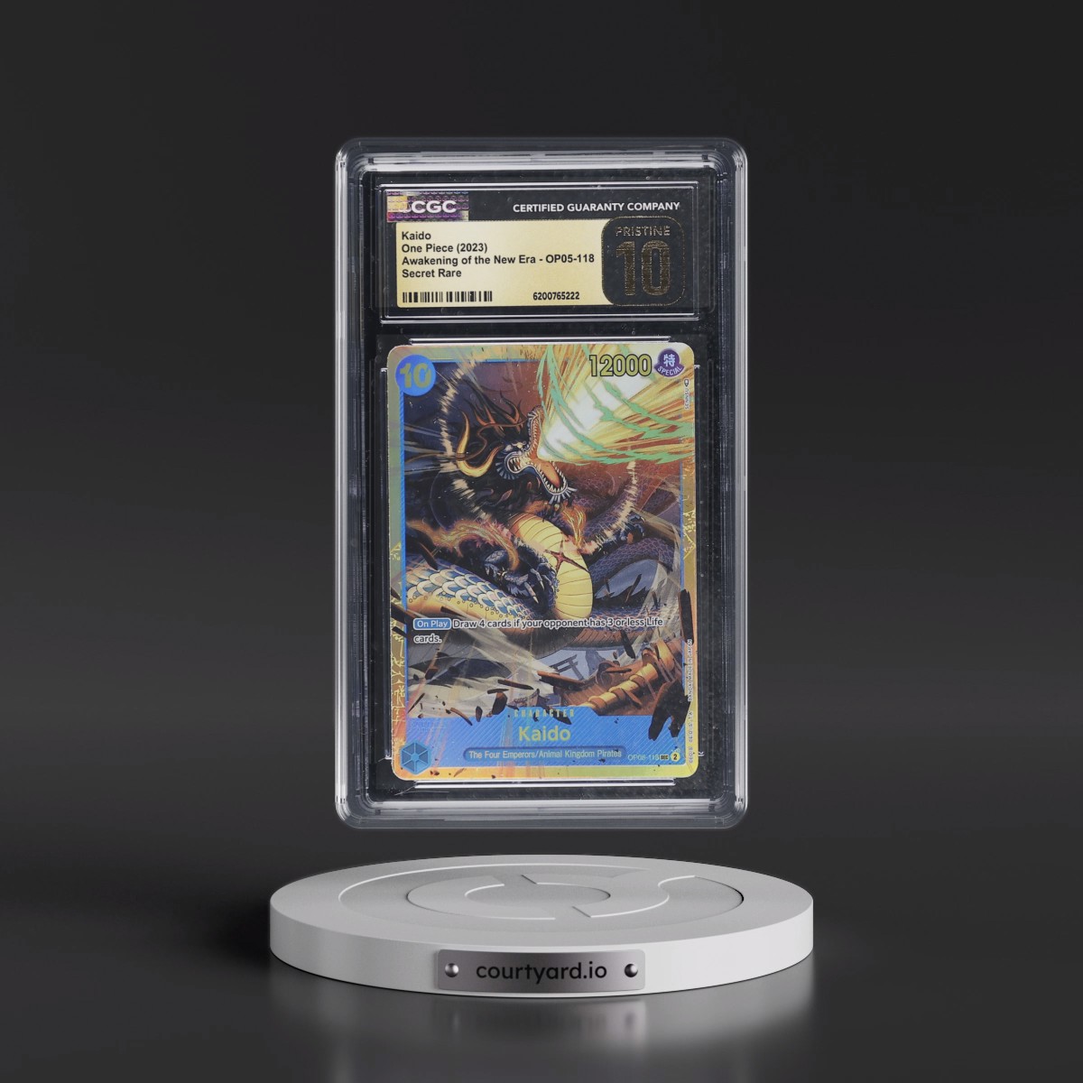 2023 Awakening of the New Era (OP05) - English #OP05-118 Kaido (CGC 10 PRISTINE)