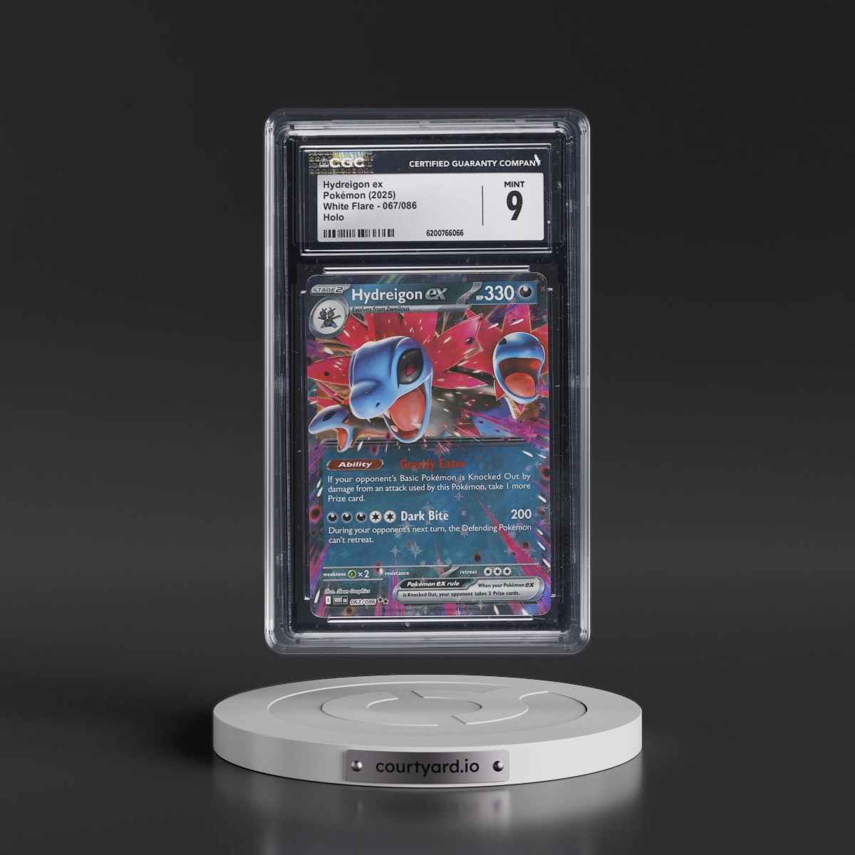 2025 White Flare - WHT EN #067/086 Hydreigon ex - Holo (CGC 9 MINT)