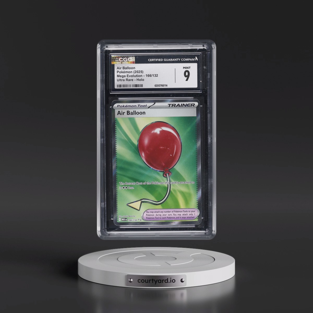 2025 Mega Evolution - MEG EN #166/132 Air Balloon - Ultra Rare Holo (CGC 9 MINT)