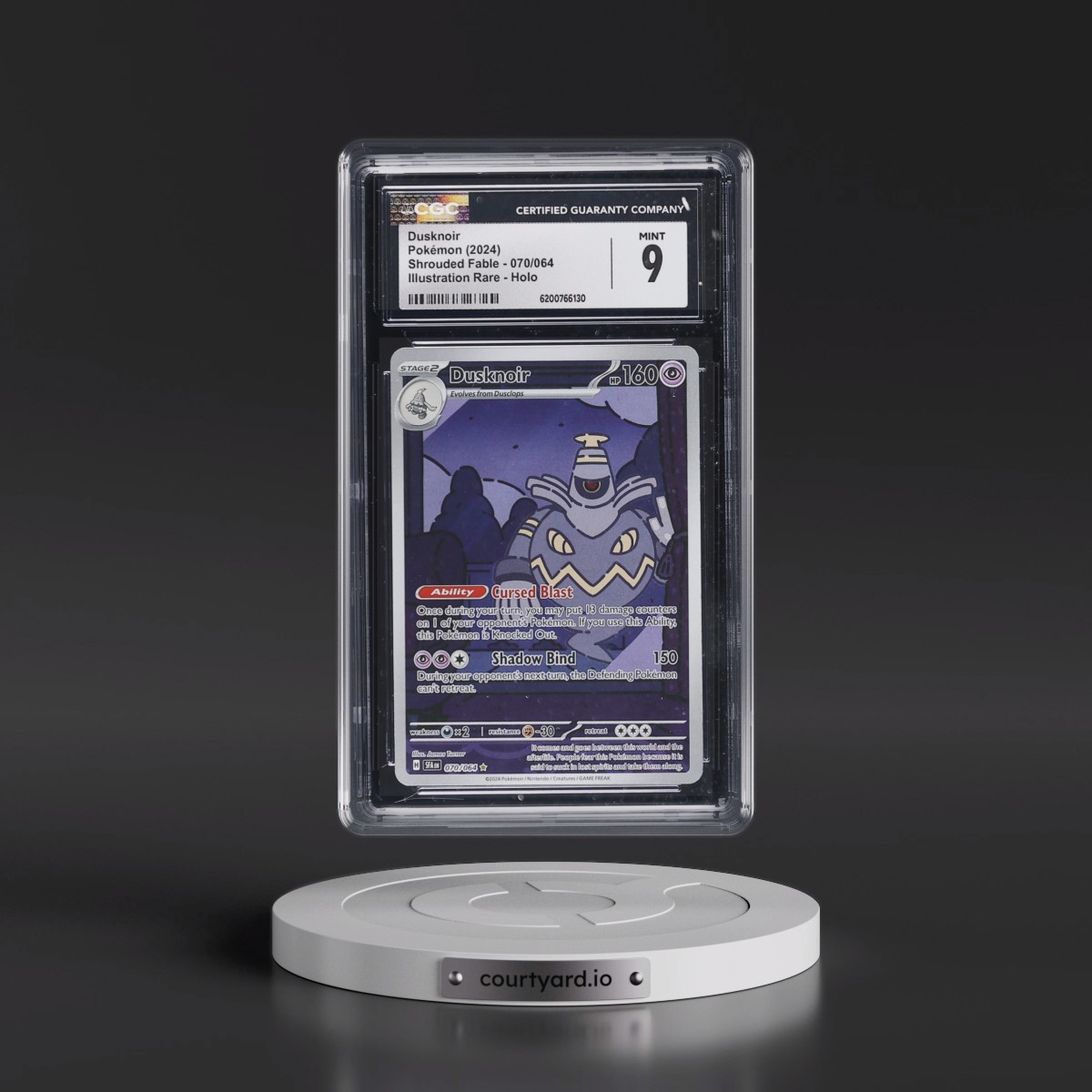 2023 Shrouded Fable - SFA EN #070/064 Dusknoir - Illustration Rare Holo (CGC 9 MINT)