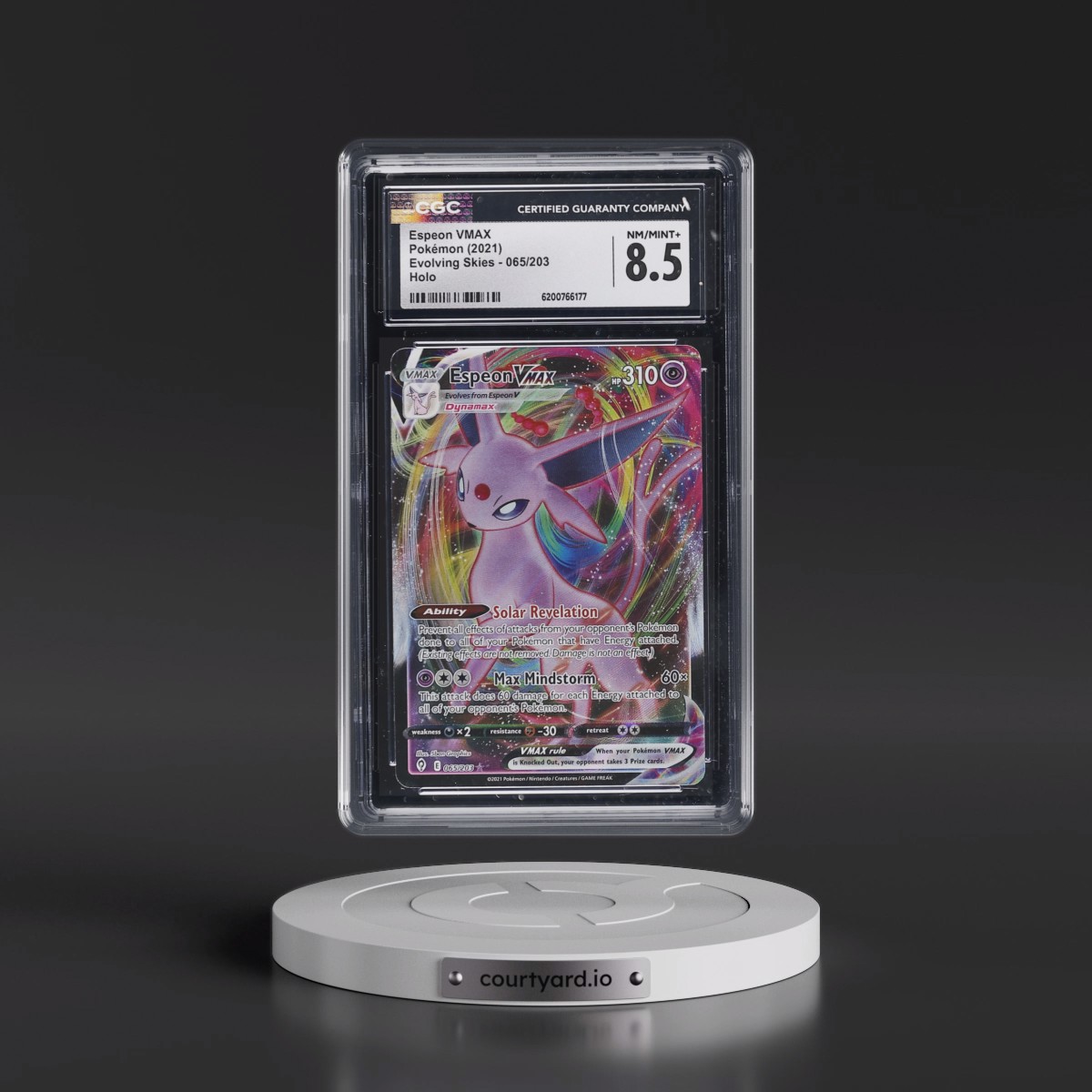 2021 Evolving Skies Espeon VMAX - Holo #065/203 CGC 8.5