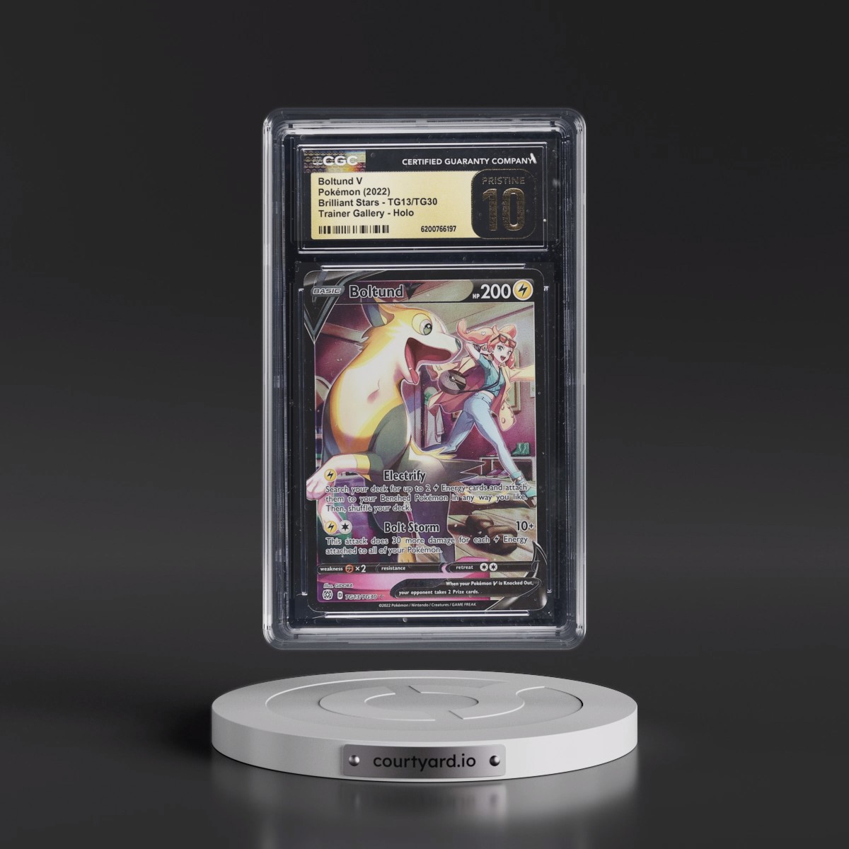2022 Brilliant Stars #TG13/TG30 Boltund V - Trainer Gallery Holo (CGC 10 PRISTINE)