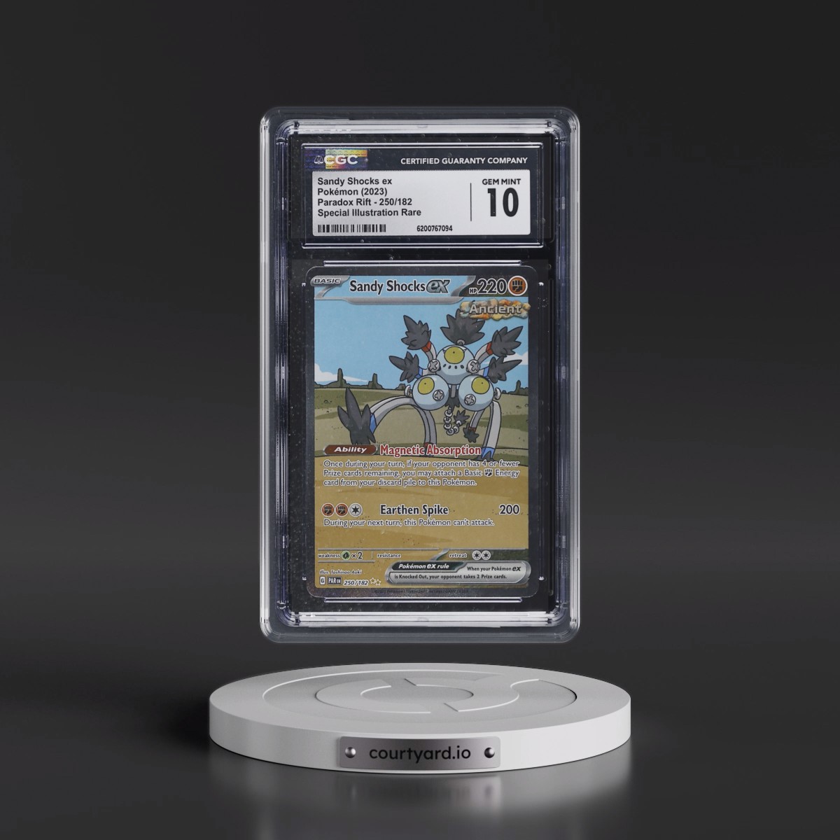2023 Paradox Rift - PAR EN #250/182 Sandy Shocks ex - Special Illustration Rare (CGC 10 GEM MINT)
