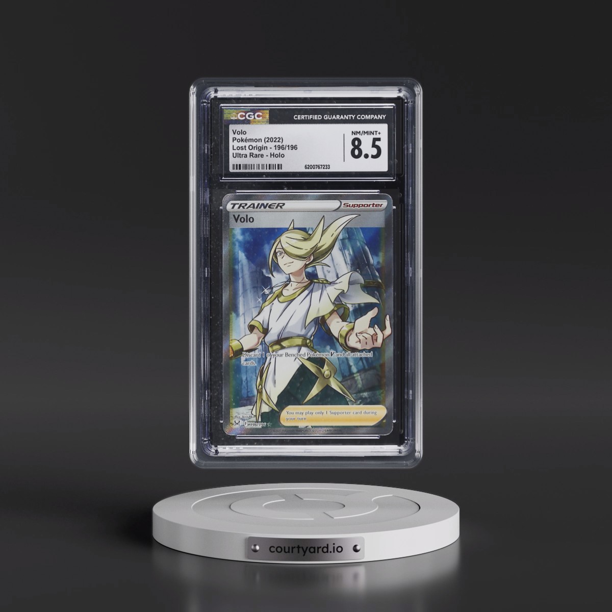 2022 Lost Origin #196/196 Volo - Ultra Rare Holo (CGC 8.5 NM-MT+)