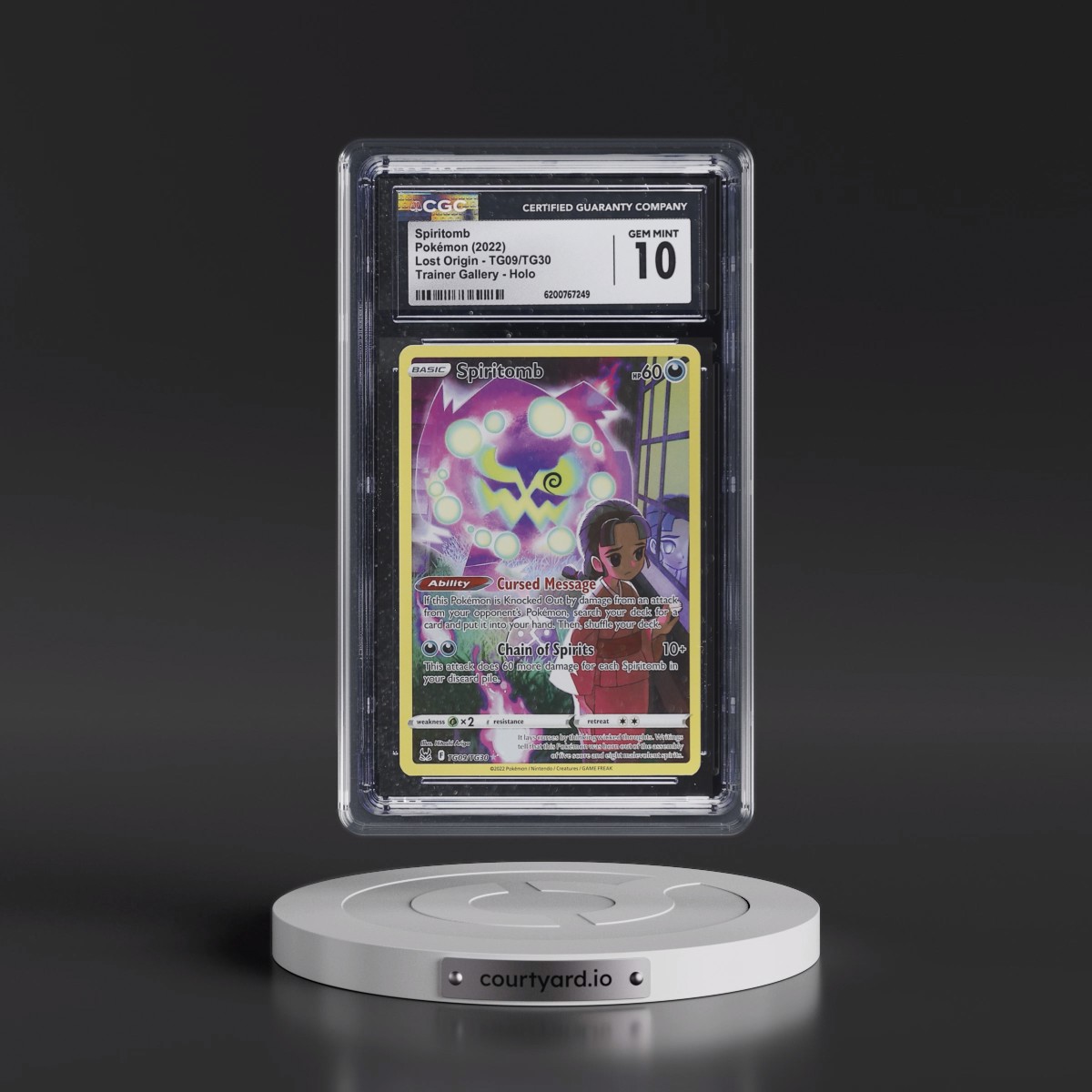2022 Lost Origin #TG09/TG30 Spiritomb - Trainer Gallery Holo (CGC 10 GEM MINT)