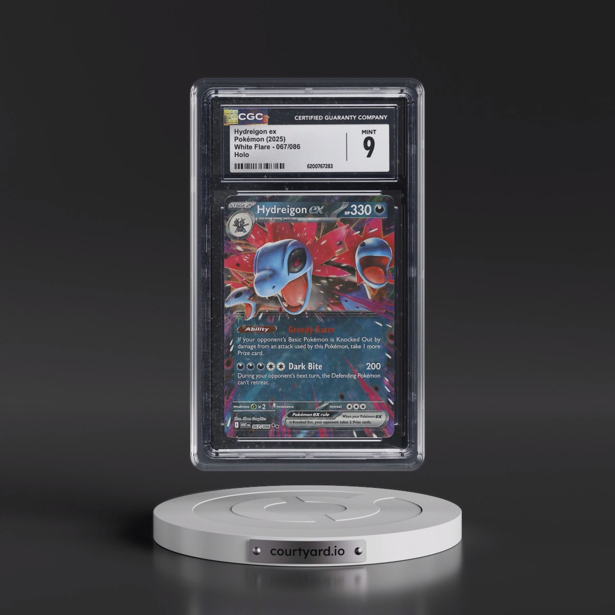 2025 White Flare - WHT EN #067/086 Hydreigon ex - Holo (CGC 9 MINT)