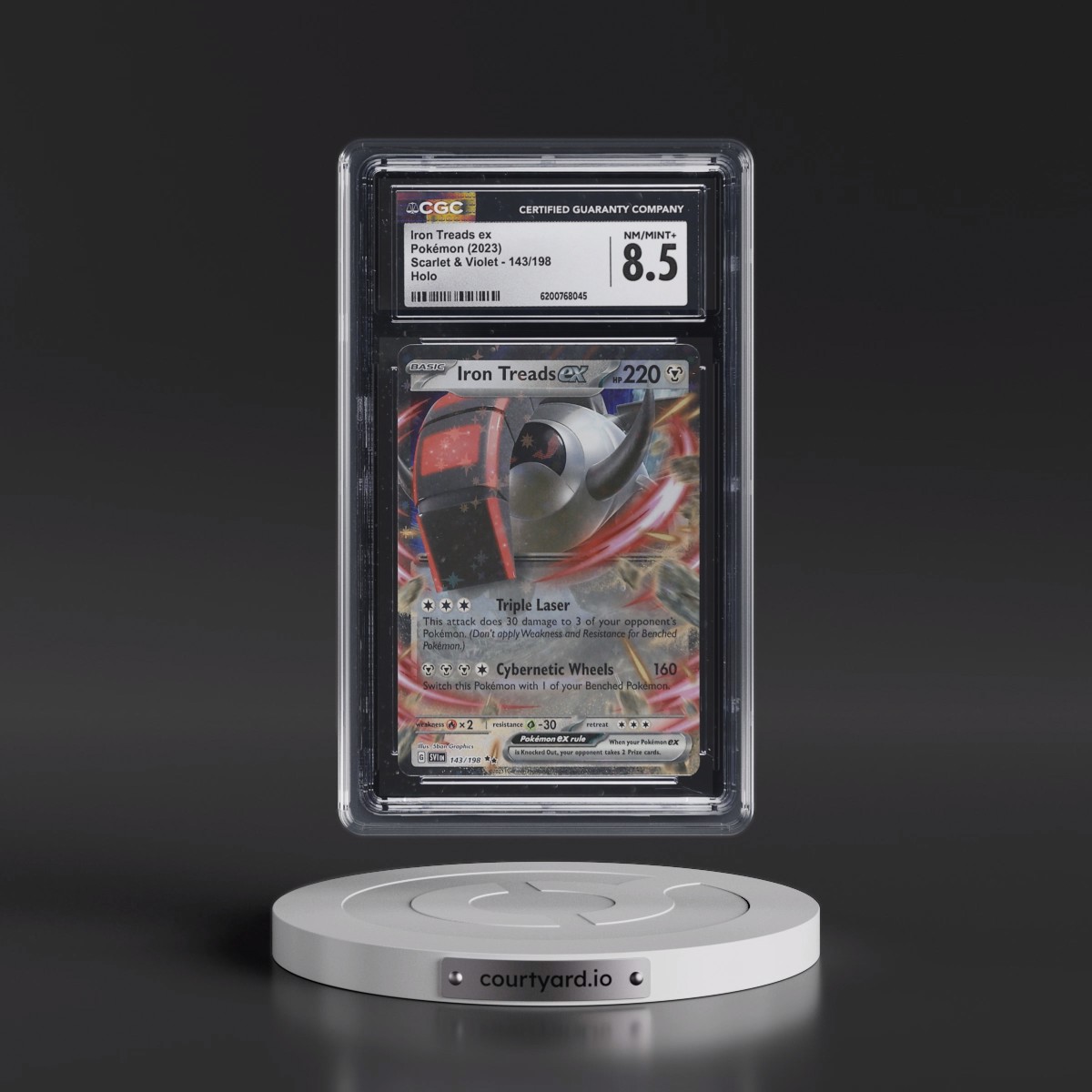 2023 Scarlet & Violet Iron Treads ex - Holo #143/198 CGC 8.5