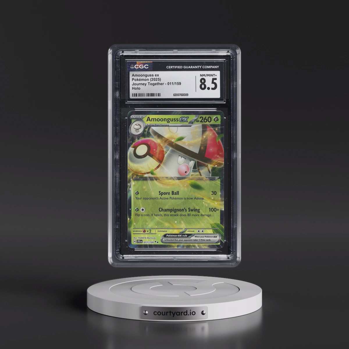 2024 Journey Together - JTG EN Amoonguss ex - Holo #011/159 CGC 8.5