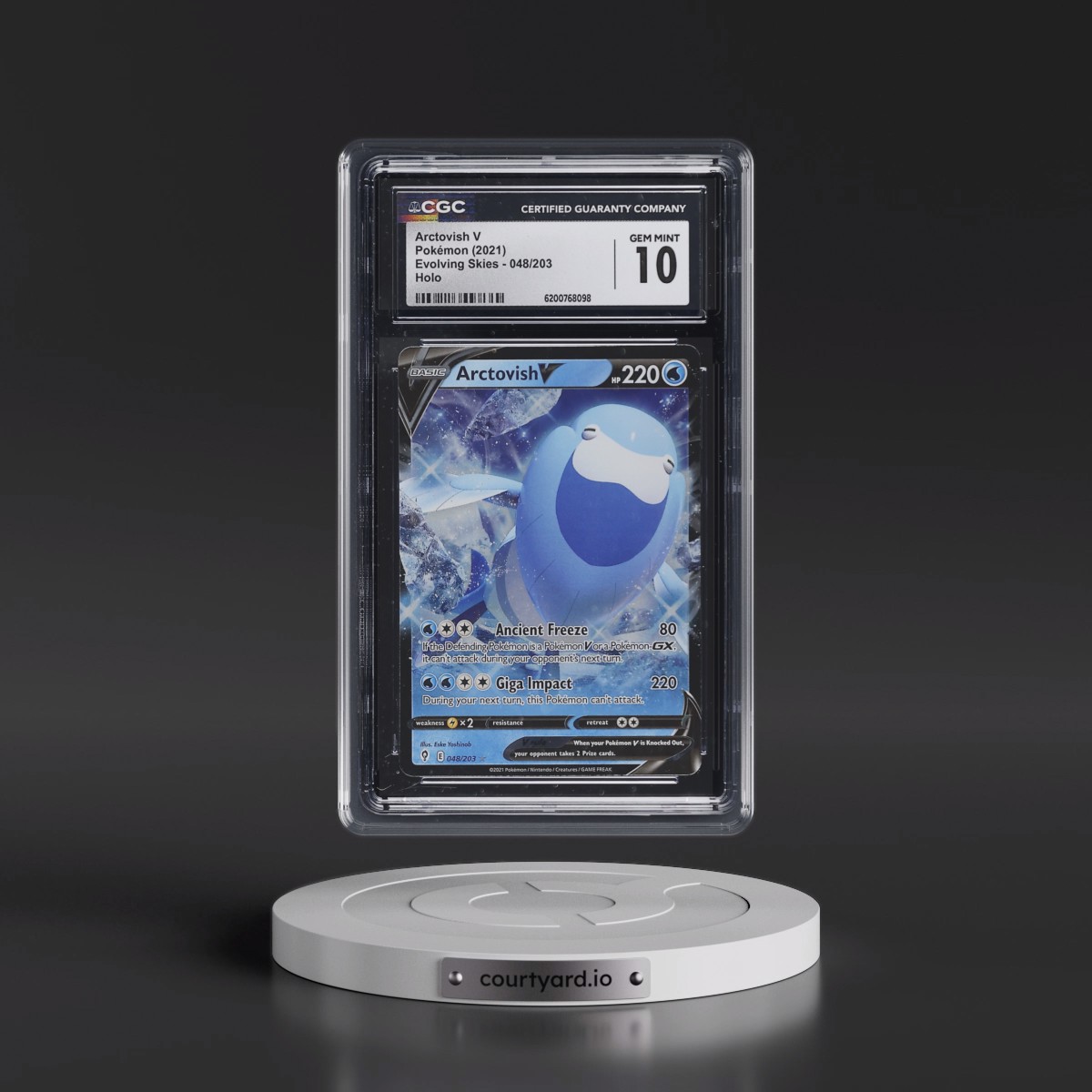 2021 Evolving Skies #048/203 Arctovish V - Holo (CGC 10 GEM MINT)