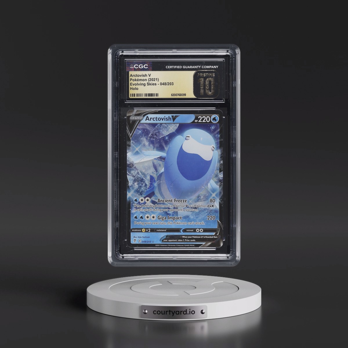 2021 Evolving Skies #048/203 Arctovish V - Holo (CGC 10 PRISTINE)