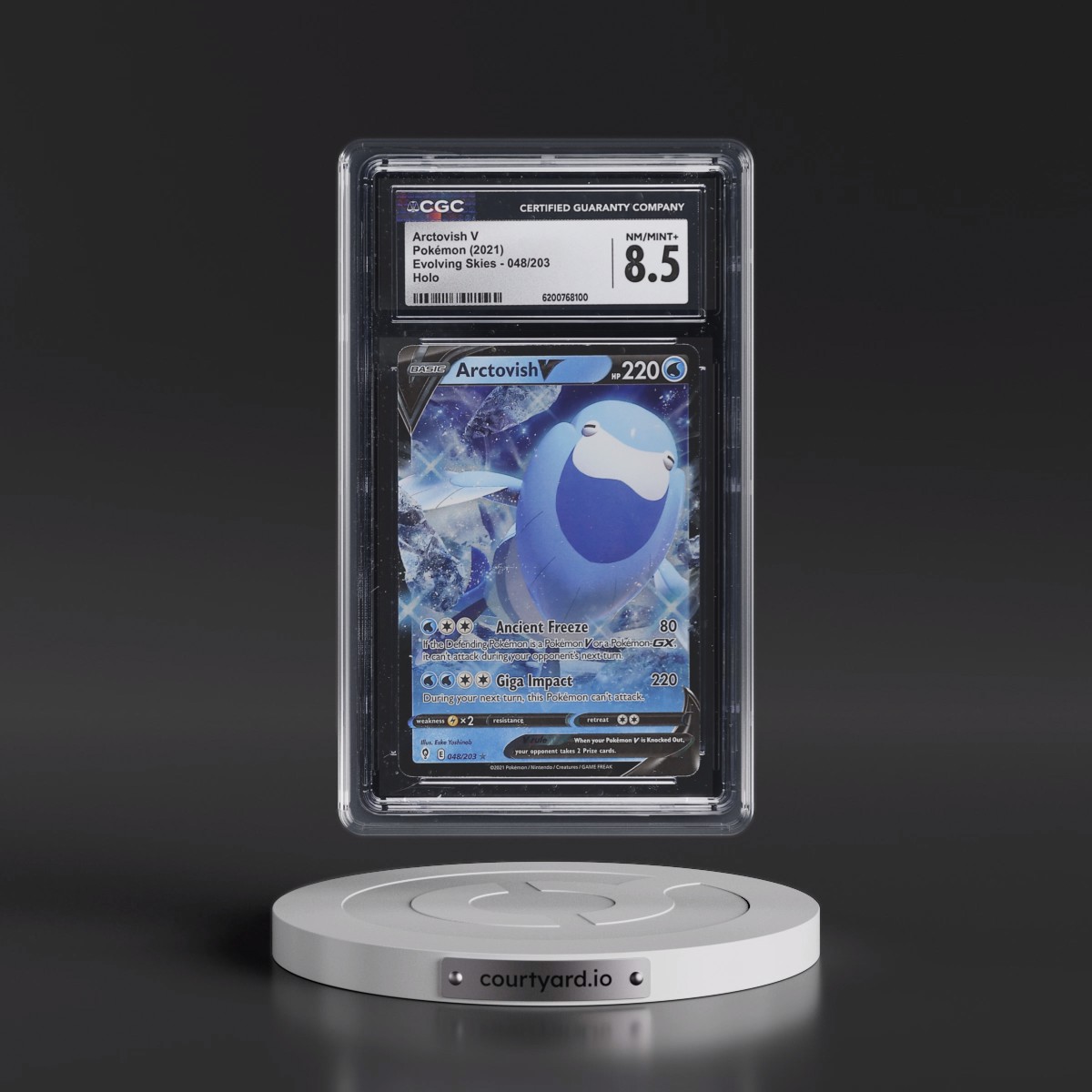 2021 Evolving Skies Arctovish V - Holo #048/203 CGC 8.5