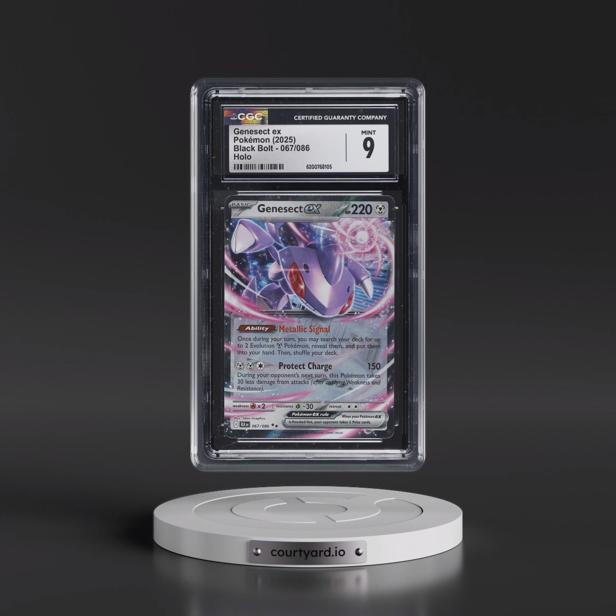 2025 Black Bolt - BLK EN Genesect ex - Holo #067/086 CGC 9