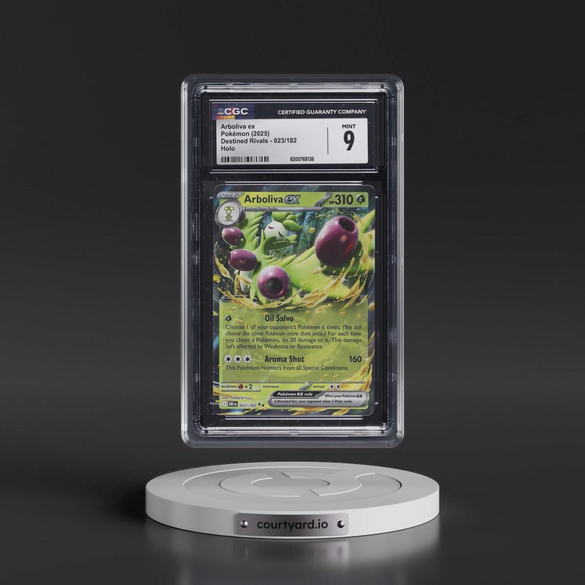 2025 Destined Rivals - DRI EN #023/182 Arboliva ex - Holo (CGC 9 MINT)
