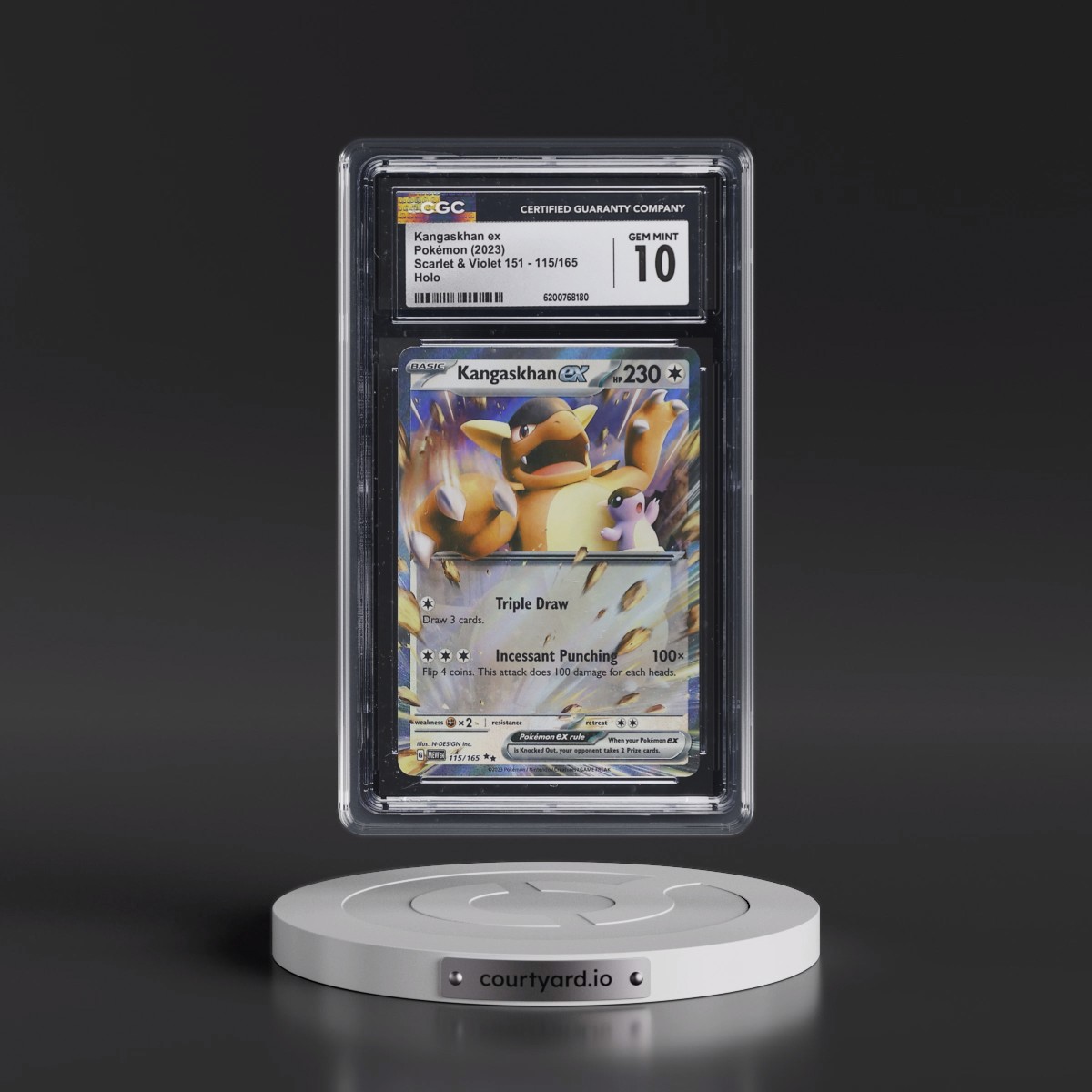 2023 Scarlet & Violet 151 - MEW EN #115/165 Kangaskhan ex - Holo (CGC 10 GEM MINT)
