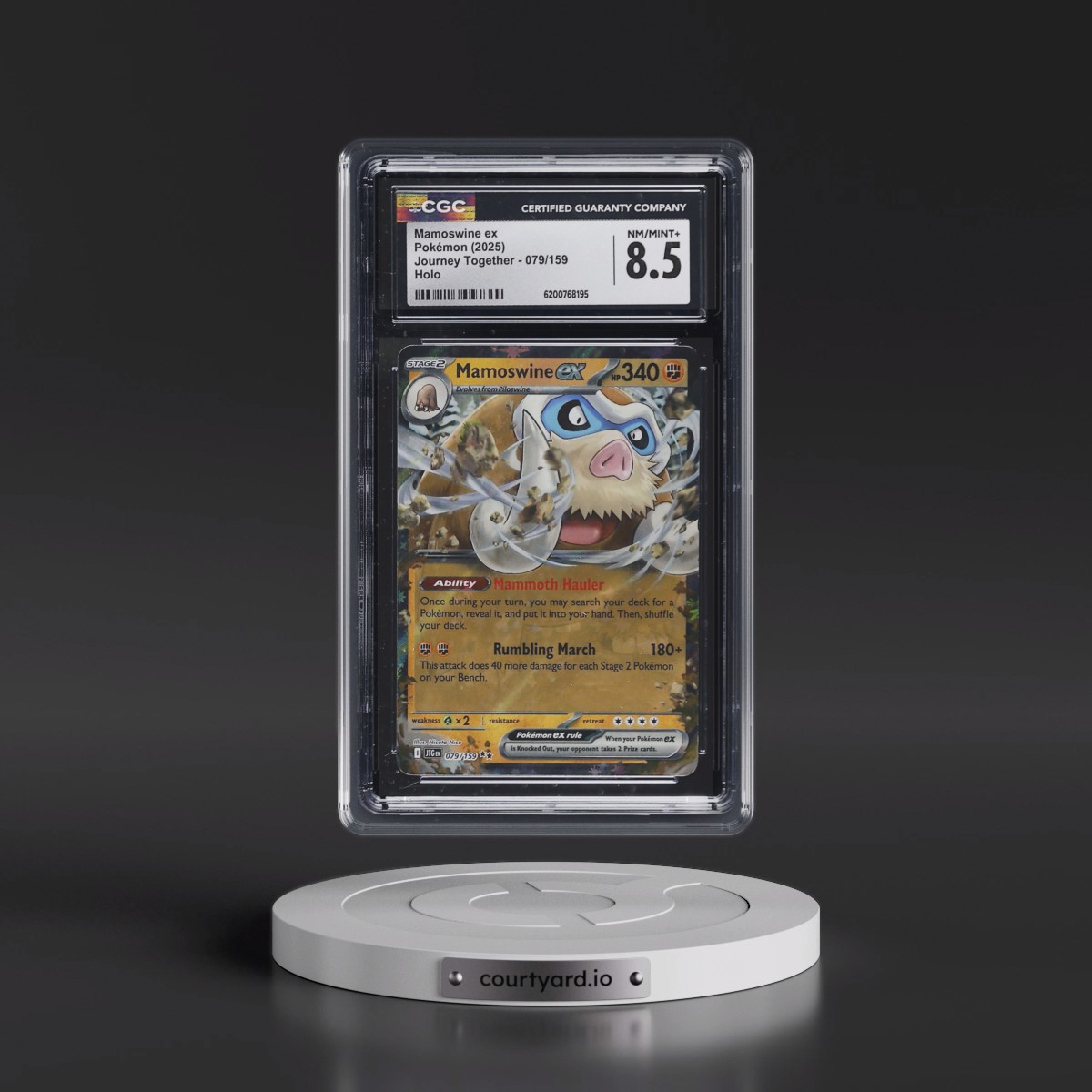 2024 Journey Together - JTG EN Mamoswine ex - Holo #079/159 CGC 8.5