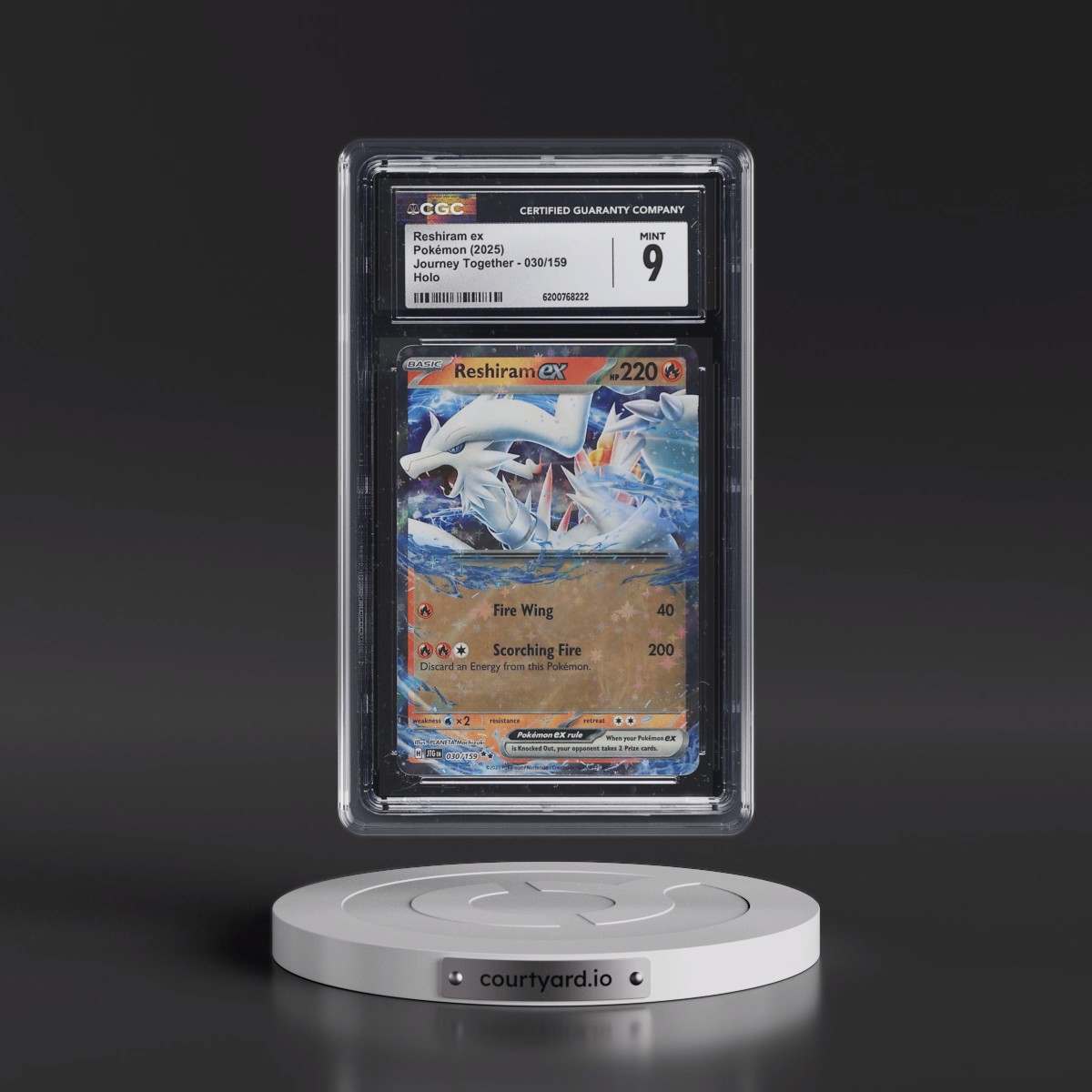 2024 Journey Together - JTG EN Reshiram ex - Holo #030/159 CGC 9