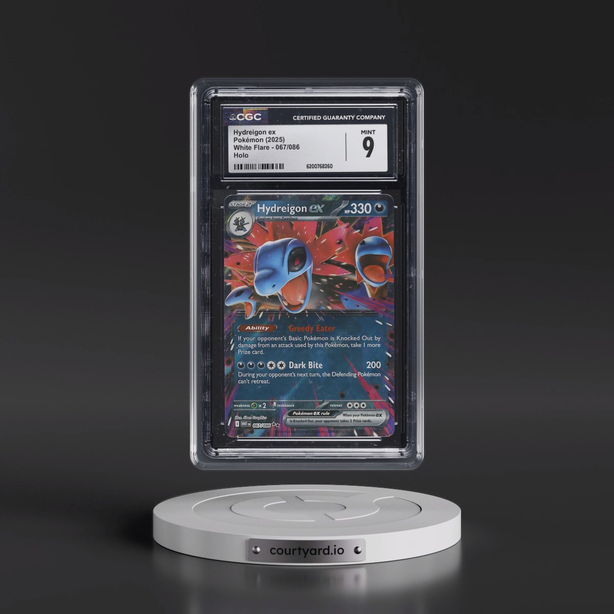 2025 White Flare - WHT EN #067/086 Hydreigon ex - Holo (CGC 9 MINT)