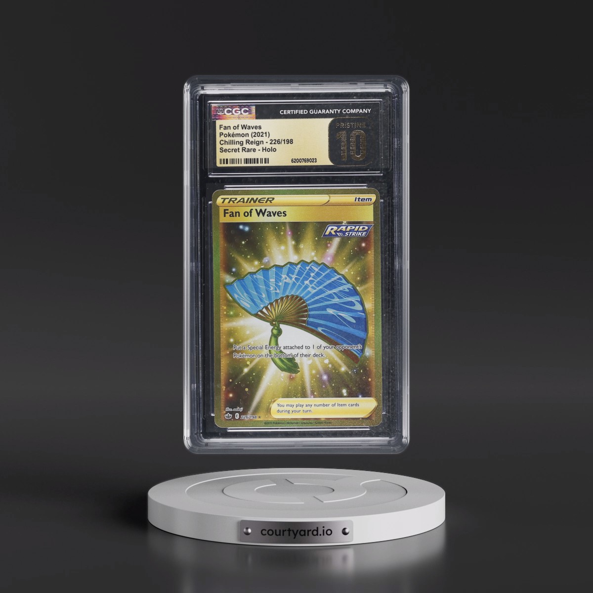 2021 Chilling Reign Fan of Waves - Secret Rare Holo #226/198 CGC 10