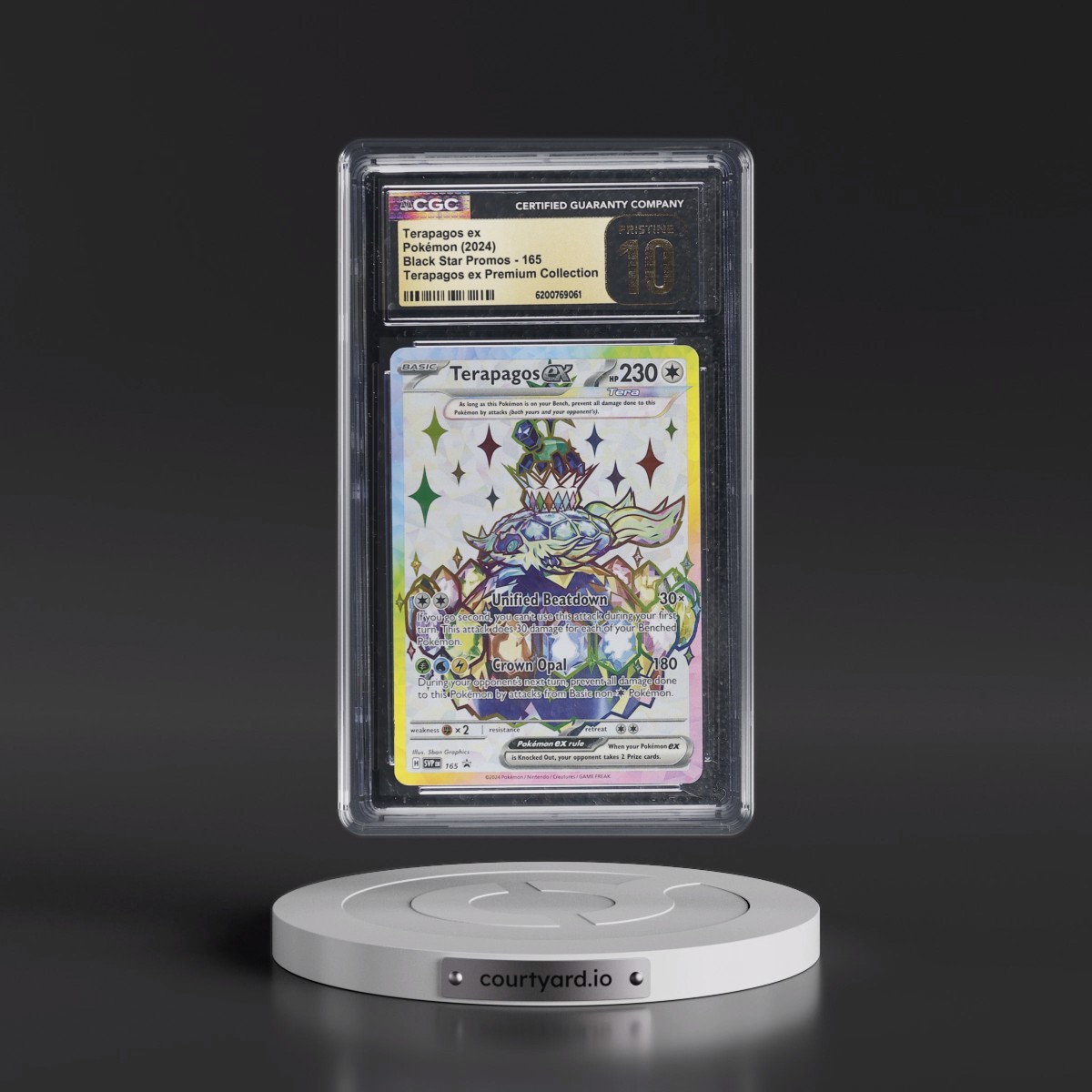 2023 Black Star Promos - Scarlet & Violet SVP EN #165 Terapagos ex - Terapagos ex Premium Collection (Holo) (CGC 10 PRISTINE)