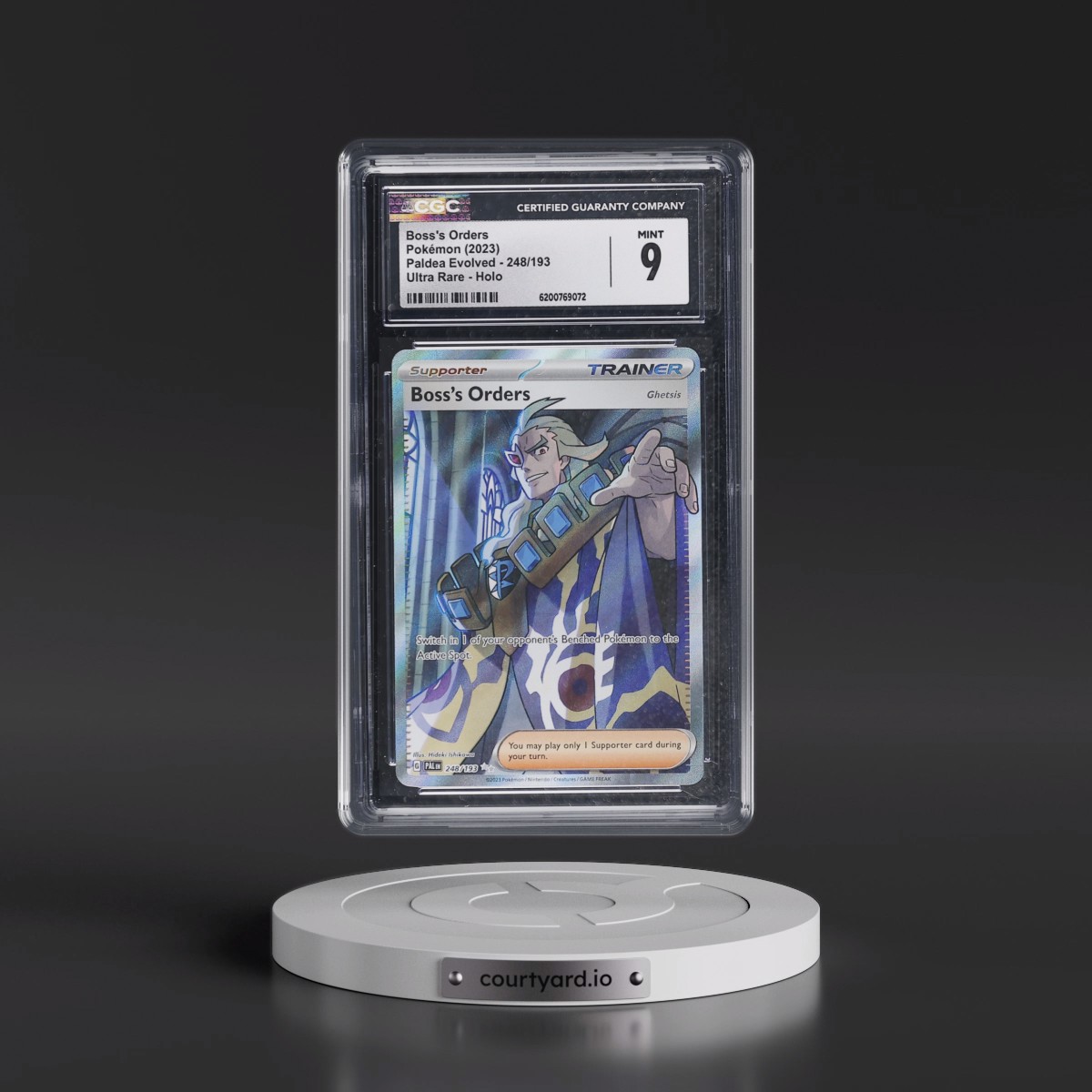 2023 Paldea Evolved - PAL EN #248/193 Boss's Orders - Ultra Rare Holo (CGC 9 MINT)