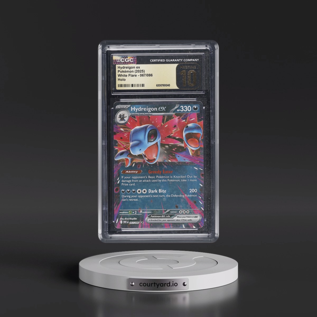 2025 White Flare - WHT EN #067/086 Hydreigon ex - Holo (CGC 10 PRISTINE)