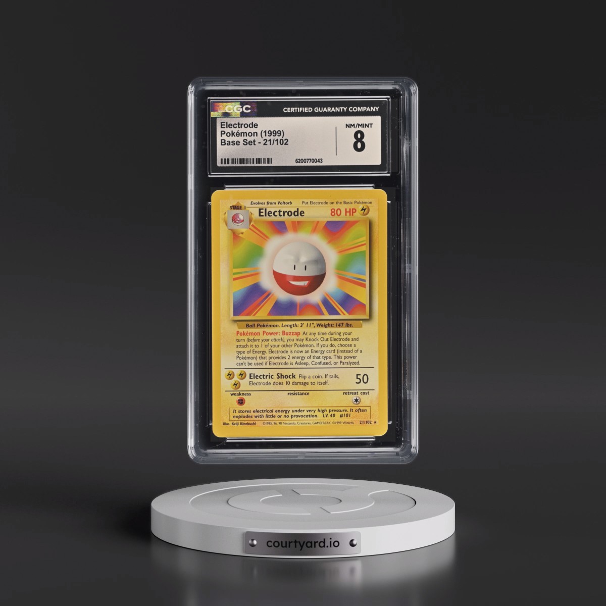 1999 Base Set #21/102 Electrode (CGC 8 NM-MT)