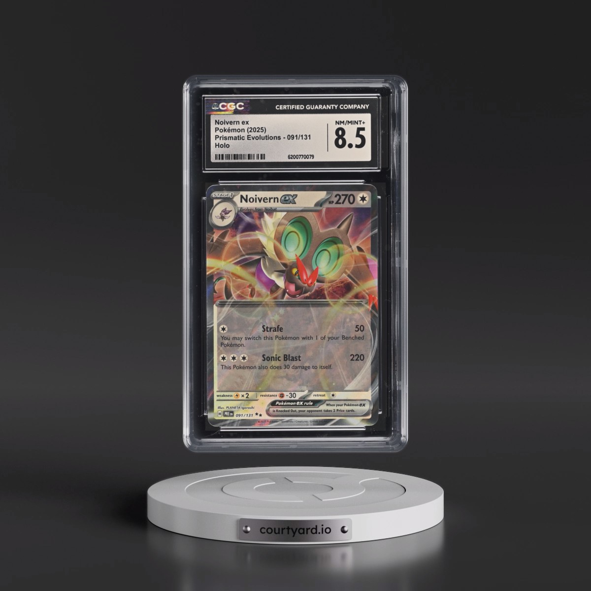 2024 Prismatic Evolutions - PRE EN Noivern ex - Holo #091/131 CGC 8.5