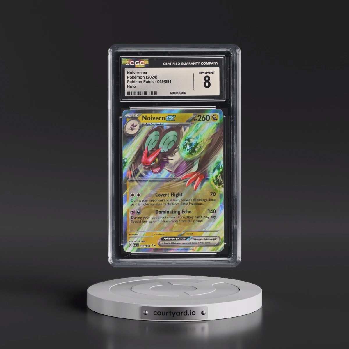 2024 Paldean Fates - PAF EN Noivern ex - Holo #069/091 CGC 8