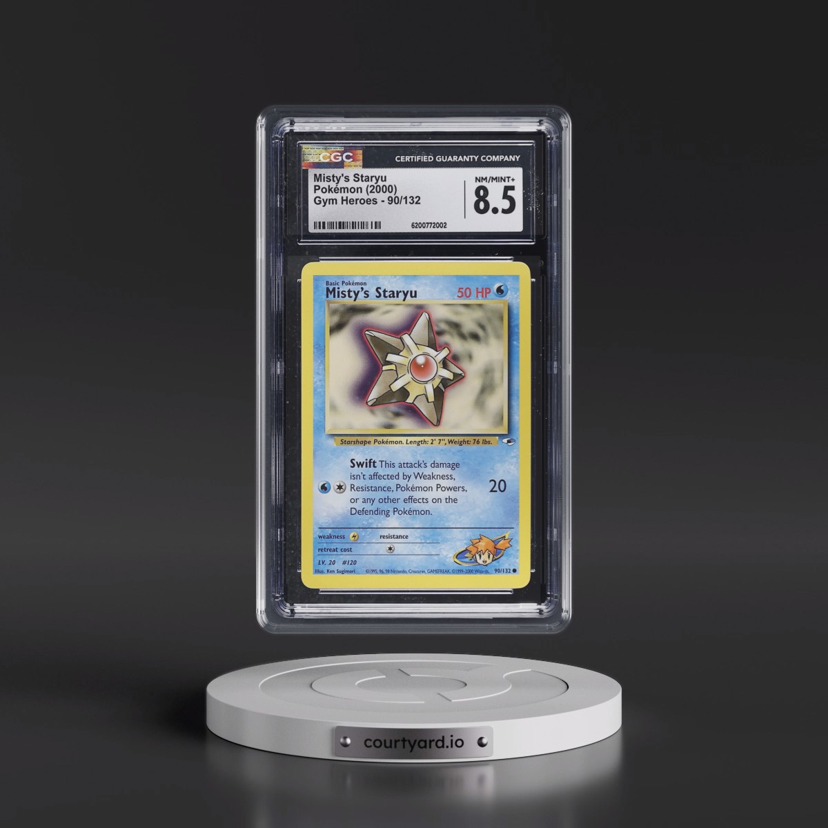 2000 Gym Heroes Misty's Staryu #90/132 CGC 8.5