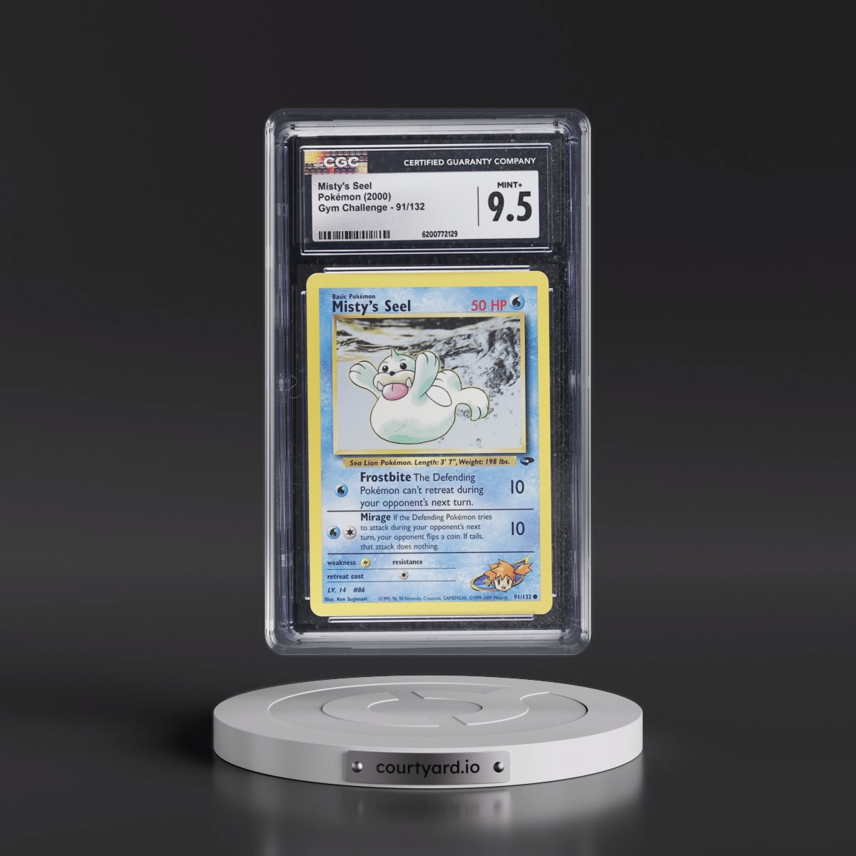 2000 Gym Challenge Misty's Seel #91/132 CGC 9.5