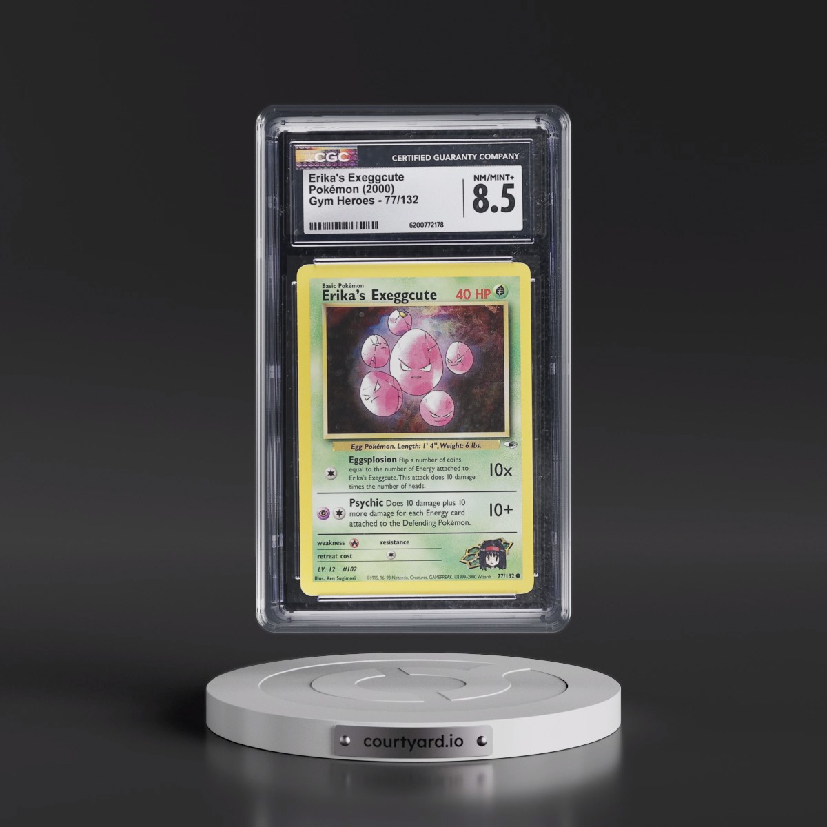 2000 Gym Heroes Erika's Exeggcute #77/132 CGC 8.5
