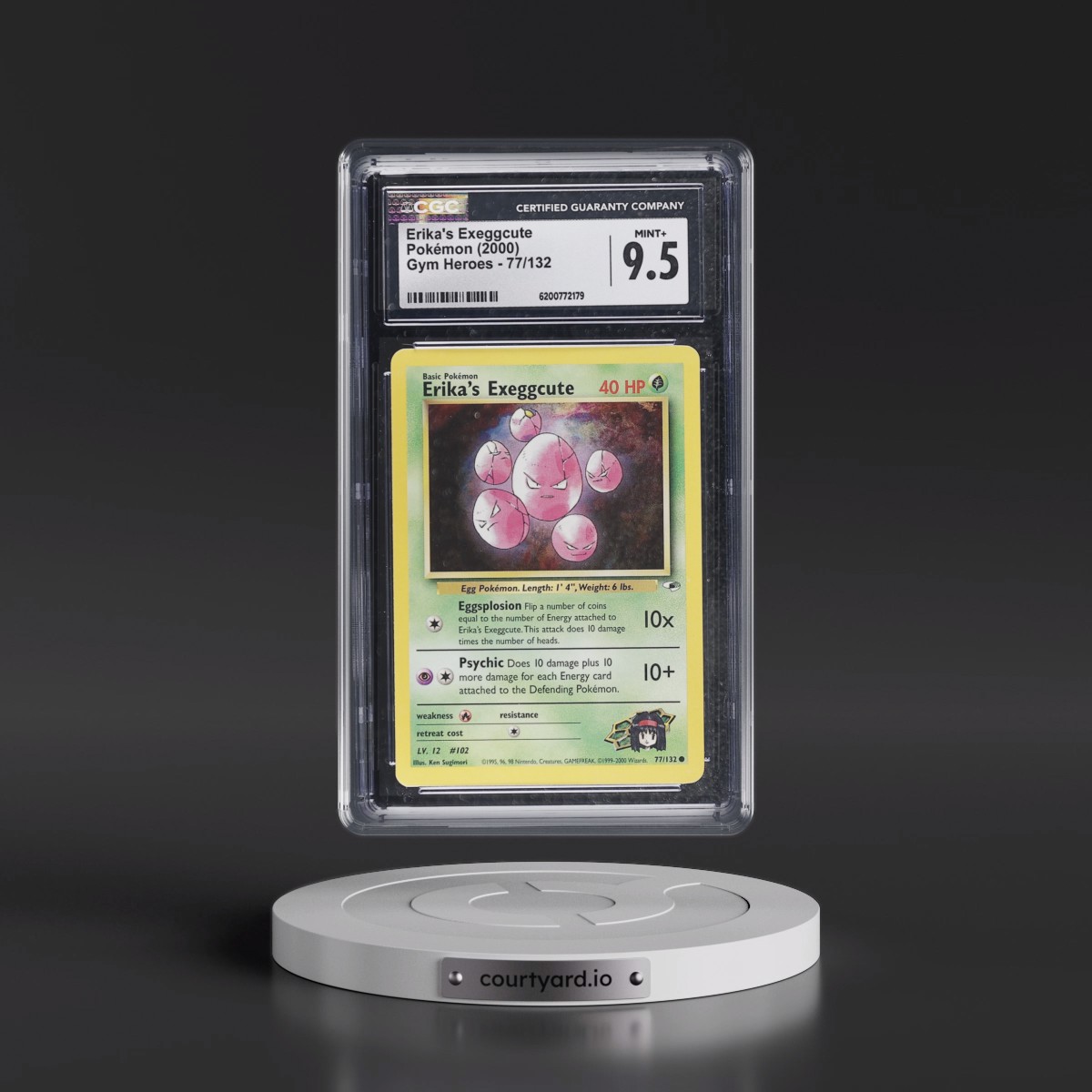 2000 Gym Heroes Erika's Exeggcute #77/132 CGC 9.5
