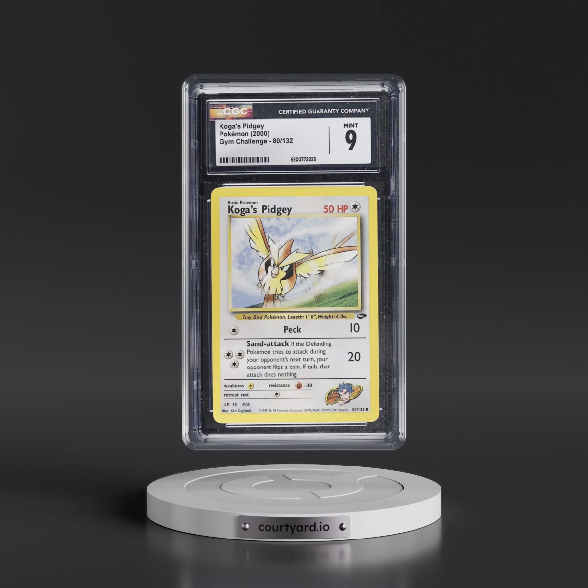 2000 Gym Challenge #80/132 Koga's Pidgey (CGC 9 MINT)