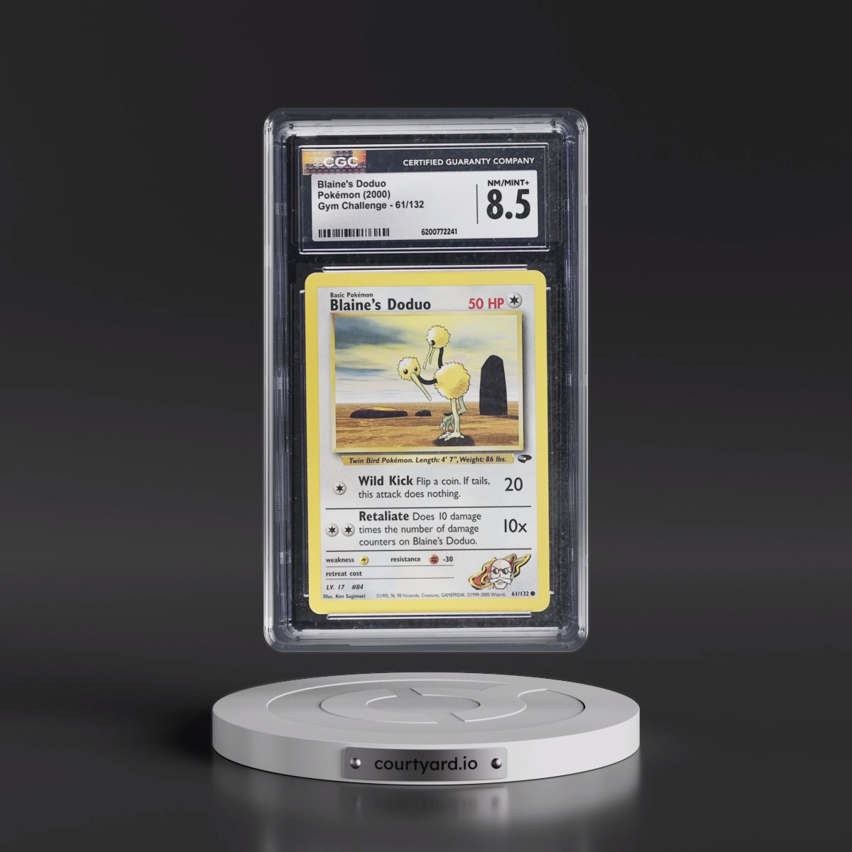 2000 Gym Challenge Blaine's Doduo #61/132 CGC 8.5