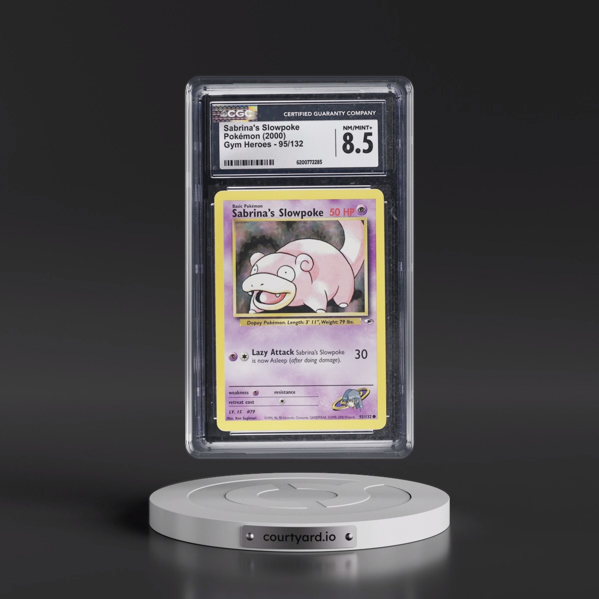 2000 Gym Heroes Sabrina's Slowpoke #95/132 CGC 8.5