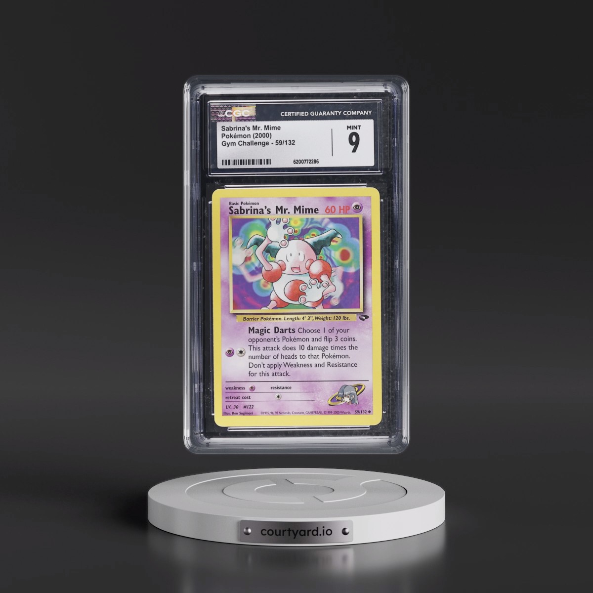 2000 Gym Challenge #59/132 Sabrina's Mr. Mime (CGC 9 MINT)