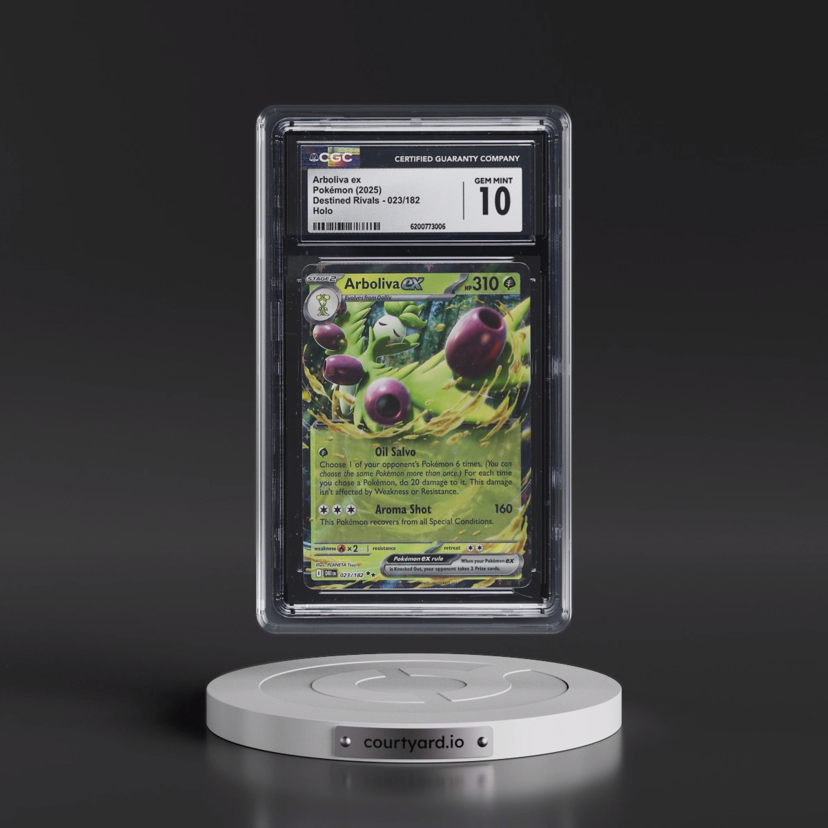 2025 Destined Rivals - DRI EN #023/182 Arboliva ex - Holo (CGC 10 GEM MINT)