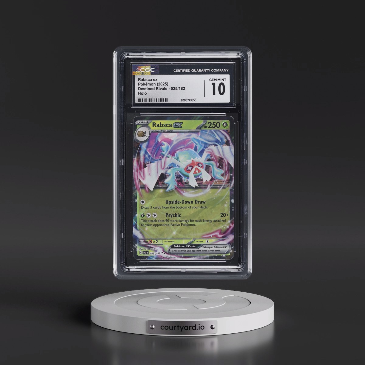 2025 Destined Rivals - DRI EN Rabsca ex - Holo #025/182 CGC 10