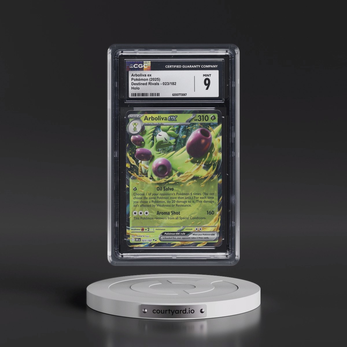 2025 Destined Rivals - DRI EN #023/182 Arboliva ex - Holo (CGC 9 MINT)