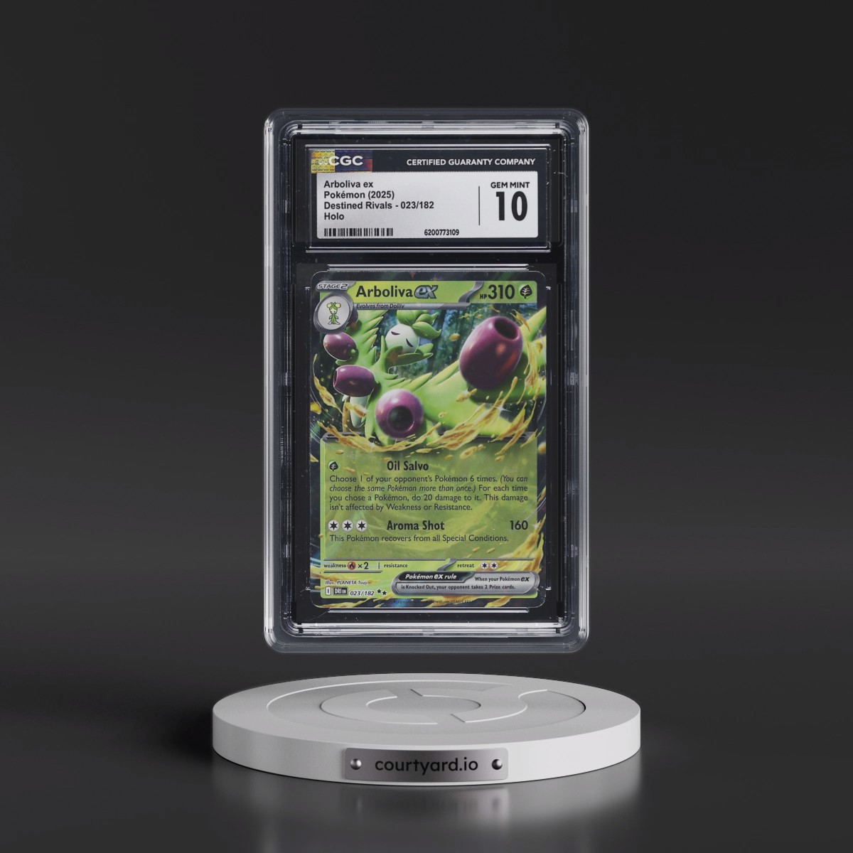 2025 Destined Rivals - DRI EN #023/182 Arboliva ex - Holo (CGC 10 GEM MINT)