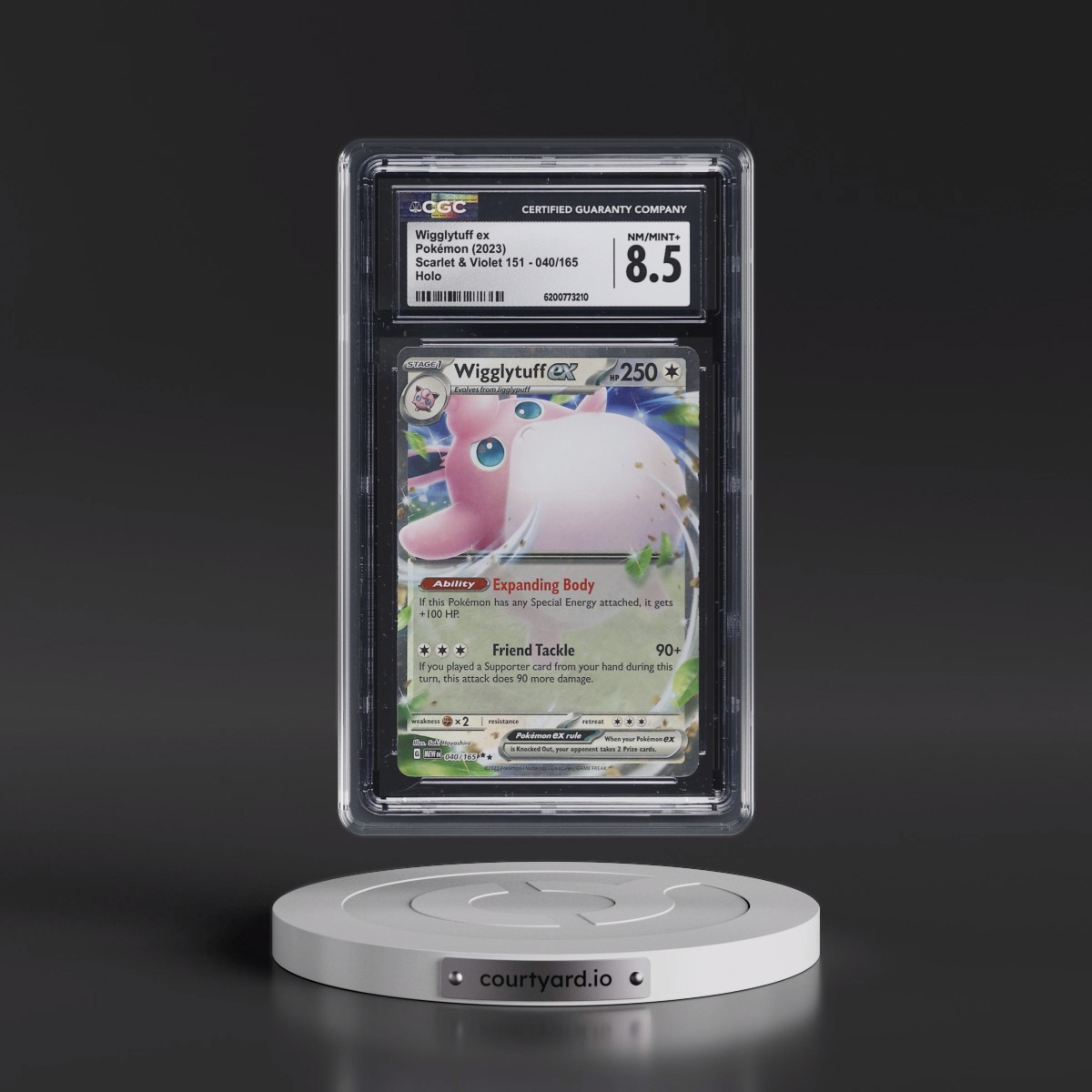 2023 Scarlet & Violet 151 - MEW EN Wigglytuff ex - Holo #040/165 CGC 8.5