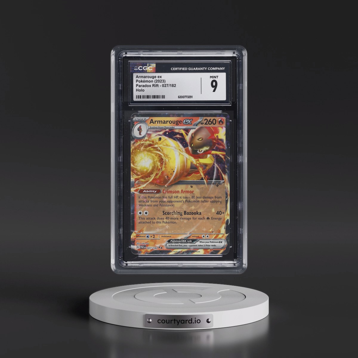 2023 Paradox Rift - PAR EN Armarouge ex - Holo #027/182 CGC 9