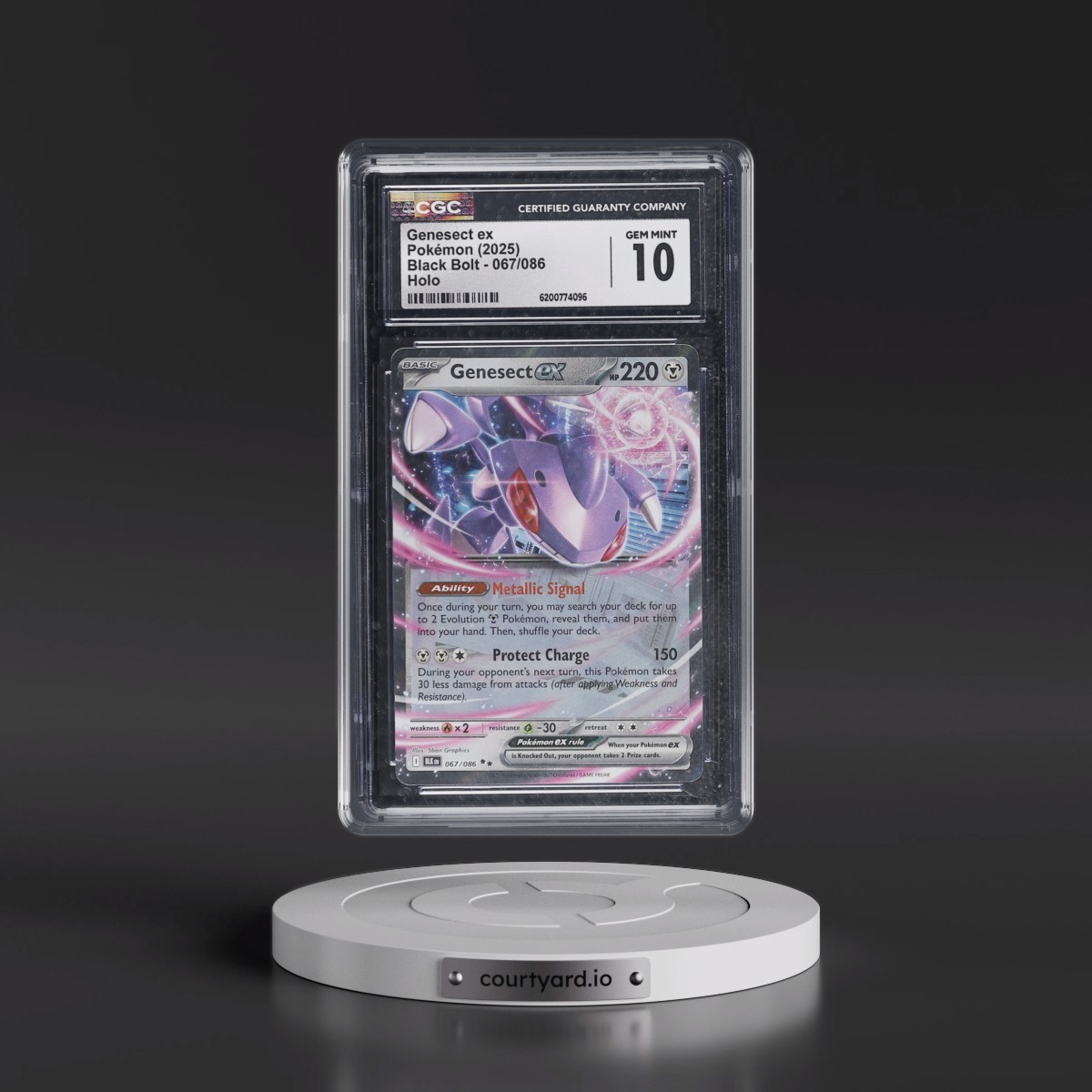 2025 Black Bolt - BLK EN Genesect ex - Holo #067/086 CGC 10