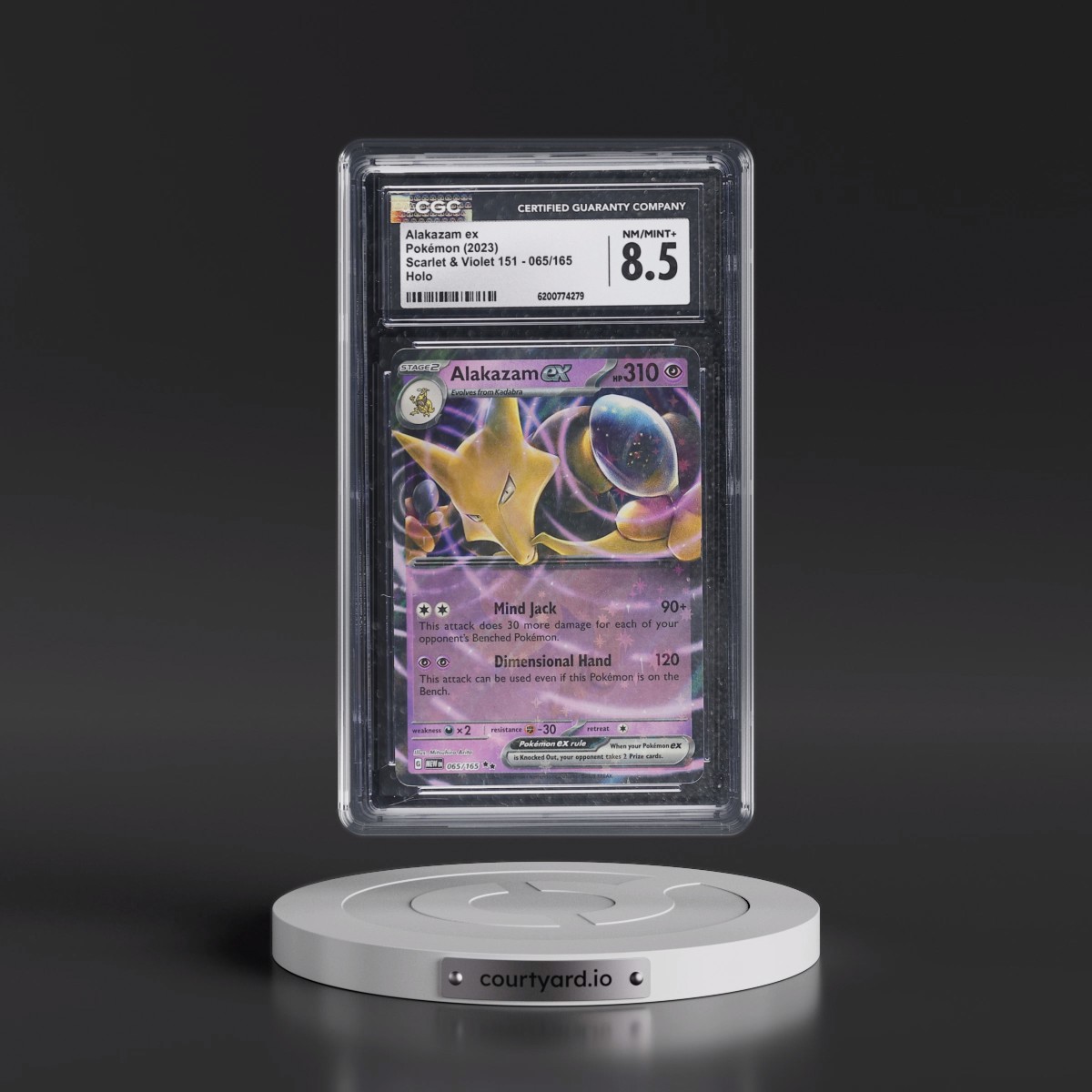 2023 Scarlet & Violet 151 - MEW EN Alakazam ex - Holo #065/165 CGC 8.5