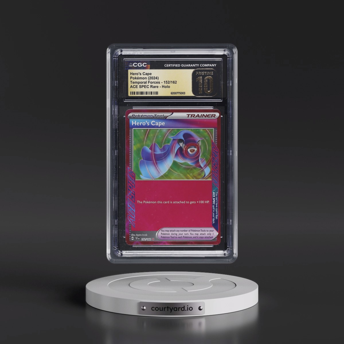 2023 Temporal Forces - TEF EN #152/162 Hero's Cape - ACE SPEC Rare Holo (CGC 10 PRISTINE)