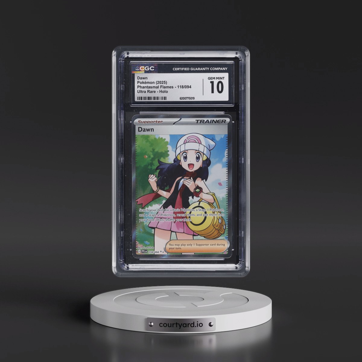 2025 Phantasmal Flames - PFL EN #118/094 Dawn - Ultra Rare Holo (CGC 10 GEM MINT)