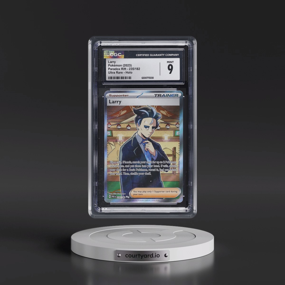 2023 Paradox Rift - PAR EN #235/182 Larry - Ultra Rare Holo (CGC 9 MINT)